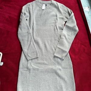 Gap Sweater Dress Gray L NWT